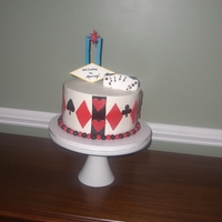 Vegas Cake WASC Cake with Keylime filling. All BC with fondant accents.