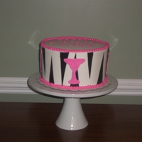 Fabulously 50!! Customer ordered this cake for her boss who was "fabulously 50".. wanted something fun and requested the martini glasses. Vanilla...