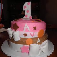 My Second Cake - Birthday Cake This is my second cake. Still learning how to smooth out the icing. Everything else made with fondant.