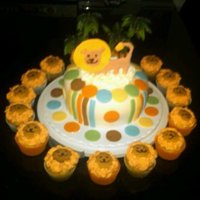 King Of The Jungle Baby Shower Cake 
