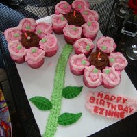 Flower Cupcake Cake 