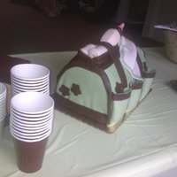 This Is My First Diaper Bag Cake This wasnt hard at all, but was quite time consuming for my first diaper bag cake!! But it turned out ok and tasted delicious. Hope you...