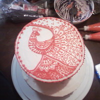 Henna Cake I did this for a birthday party. It turned out great i was super excited with the outcome. My hand was so sore but this was the first time...