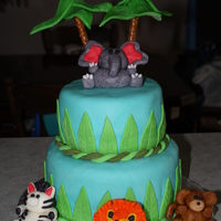 Jungle Birthday Cake 