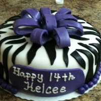 Zebra Print Zebra cake