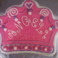 Wilton Crown Cake Wilton Crown pan done in all BC.