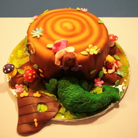 Frightened Fairies Two fairies come back to their home in an overgrown tree stump to find a baby dragon halfway stuck inside! He's knocked the door right...