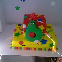 Number 6 Birthday Cake BIRTHDAY CAKE FOR A GIRL THAT TURNED 6 YEARS OLD;THE 6 IS ALSO CAKE!!!