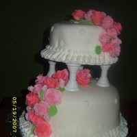2 Tier Pink Roses Cake 