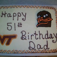 Virginia Tech. Themed Cake 