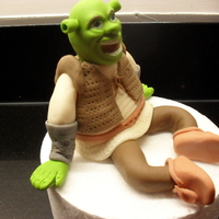 Shrek This is a model of shrek made with modelling paste.