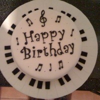 Keyboard Birthday Cake I made this cake for my brother-in-laws birthday. It is chocolate mud cake with chocolate butter icing frosting. It is covered in fondant...