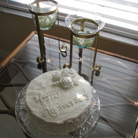 Anniversary Cake I wanted to duplicate the couple's wedding cake for their 2nd anniversary. I am sure they will love it.