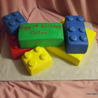 Legos cake with buttercream