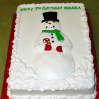 Snowman .buttercream work
