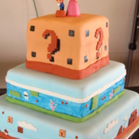 Super Mario Brother's Wedding Cake This cake was the second fondant cake that i ever did. My fondant work is So bad! hehehe but my Best friend loved her wedding cake. She and...