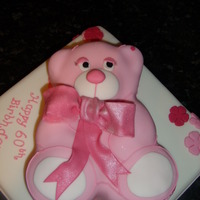 Pink Teddy Bear I made this teddy bear cake for a friends 60th Birthday, I was really proud of it as it was my first attempt at using a template to cut out...