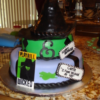 "wicked" Themed 40Th Bday Made this "Wicked" themed cake for my niece's 40th birthday.