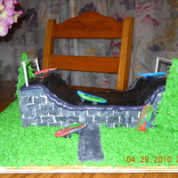 Awesome!! Another One For The Cake Disasters File :( I thought that leaving some space between the bricks would make it look realistic...instead it just looks sloppy!! Plus I stacked, carved...