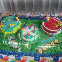 Clown And Ballons Cake 