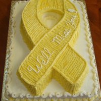 Yellow Ribbon made this for a friend who works with the military Yellow Ribbon program. He moved to a different area