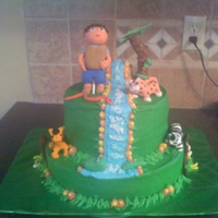 Diego Cake everything was hand made and all edible. this was a fun cake. The look on the little face that this was made for was priceless! Thanks You...