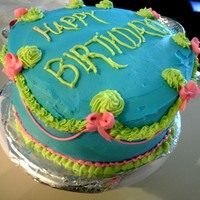 Neon Cake Chocolate Butter Cake With Cookies And Cream Filling!! Buttercream decoration!