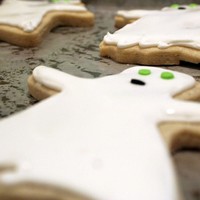 Halloween Cookiess Pumpkin Spice Sugar Cookies with Royal Icing.
