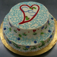 Co-Ed Bridal Shower Carrot Cake with Cream cheese buttercream frosting.