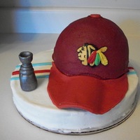 Blackhawks Hat Blackhawks hat and Stanley cup made for my FIL b-day. Matching Chiefs hat for my BIL.