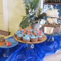 Pirate Birthday Cake This is my son's 2nd birthday cake. it's a veggies tales pirate cake. i made everything from fondant.