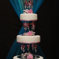 Champagne Flute Separators Wedding Cake Made this as a show cake for our very first Bridal Fair booth! It was huge hit! people where gathering and taking pictures all weekend!...
