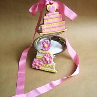 Wedding Cake Cookies! Wedding cake cookies decorated with fondant and royal icing. TFL!