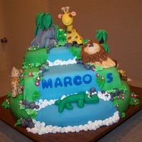 Jungle Birthday Cake 