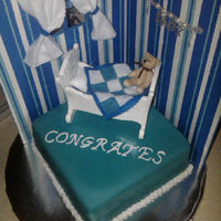 Special Delivery Fondant covered cake with decor