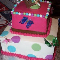 Baby Shower I was given a napkin being used at the baby shower and asked to go off of that design. Lady and umbrella are made from gumpaste and...