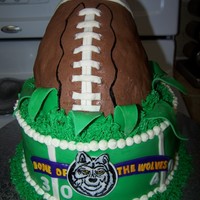 Football I was asked to make a cake for 6-10 servings with a football theme. Since the cake was going to be auctioned at a school fundraiser, I...