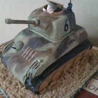 Army Tank Cake This is for a little 6 year old's birthday. Everthing is edible.