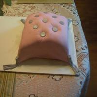 Pink And Silver Pillow Cake I made this for the mothers in my family for Mother's day. It's my first attempt at a fondant cake. Its is chocolate cake with...