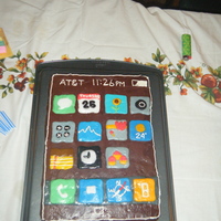 Iphone made this cake for my boyfriend who is obsessed with his iphone.