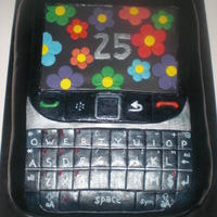 Blackberry I had no time to print a picture so I used some flowers.