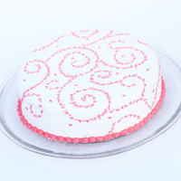 Mothers Day Cake If you look really close at the swirls, they are actually the letters 'happy mothers day' written over and over again! So simple...