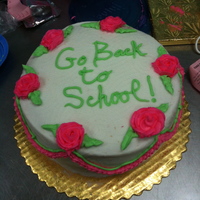 Snowmageddon Cake This was my second Wilton class assignment. I was allowed to write whatever message I wanted. At the time, I'd been snowed in with my...