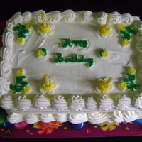 Homemade Ice Cream Cake I made this by using ice cream sandwiches and I used cool whip for the icing.