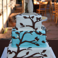 Branches Wedding Cake This was my first wedding cake! I spent a lot of time doing research for this cake and I loved how it turned out! A lot of work but well...