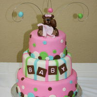 Sleepy Bear This was a baby shower cake I did for a good friend. My first three tier cake. Inspiration was taken from a few cakes I found here on CC,...