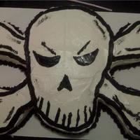 Austins 11Th Birthday Skull Cake 