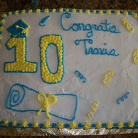 Grad Cake Got the idea from here! White cake with bc.