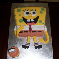 Spongebob Squarepants My Daughters Birthday cake - she was so happy she didn't want to cut it!!