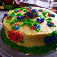 Finale Course 1 Cake. My very first time decorating a cake